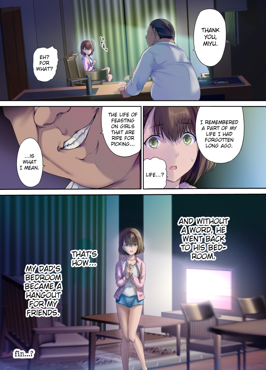 Hentai Manga Comic-Daddy's Bedroom Is a Hangout For His Daughter's Friends-Read-70